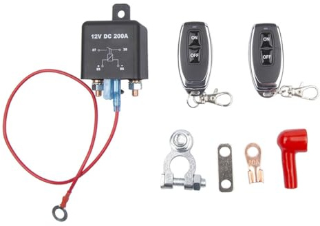 Nicear Battery Isolator Switch 12V200A Remote Dual Wireless Remote Power Off Switch For Car RV Truck