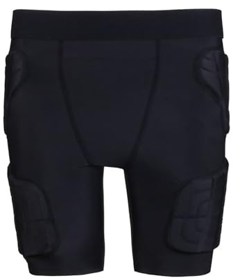Pantalones cortos de protección acolchados, pantalones cortos deportivos resistentes a los golpes para Snowboard, Skate, Skate, Skateboarding, Negro , XL