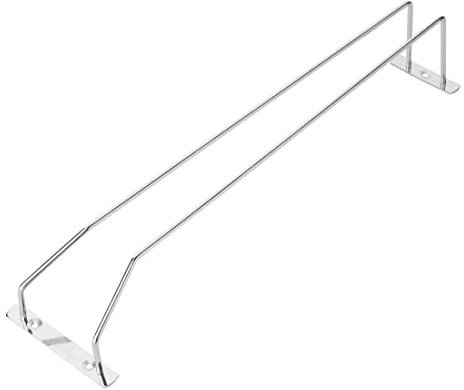 Olympia - Olympia Porte-verres à vin chromé 406 mm – Support en métal argenté pour verres à pied et champagne sous meuble, pour bar, cuisine et pub CE307