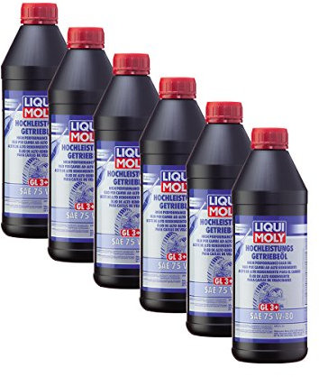 6x LIQUI MOLY 4433 Hochleistungs-Getriebeöl (GL4+) SAE 75W-90