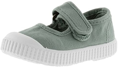 victoria Ballerine Unisex 1915 Tela Tinta Drec & Chiusura A Strappo & Punta Rinforzata 136605 per Bambini Jade 22