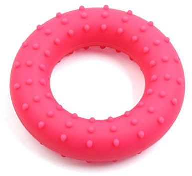 Ruilogod rosa 9,7 cm diameter silikon finger handgrepp muskelstyrka träning träning greppring w massageprickar (id: f56 972 b22 b47 36a