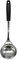 Fackelmann INITIAL Soup Ladle, Stainless Steel with Plastic Handle, Sauce Ladle, Stirring & Serving, Home & Professional, Large Scooping Stew & Gravy Spoon, 33cm, Silver