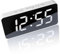 VORRINC Wecker Digital Funkwecker mit 3 Stufen Bildschirmhelligkeit Wecker Digital Funkuhr mit Temperatur Funkwecker Digital mit Netzteil 3 Unabhängige Wecker Schlummerfunktion 12 / 24H Type C