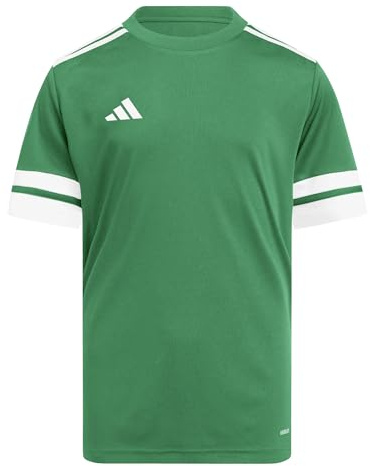 adidas Unisex Kids SQUADRA25 Jersey Short Sleeve Kids, Team Green/White, 13-14 Years