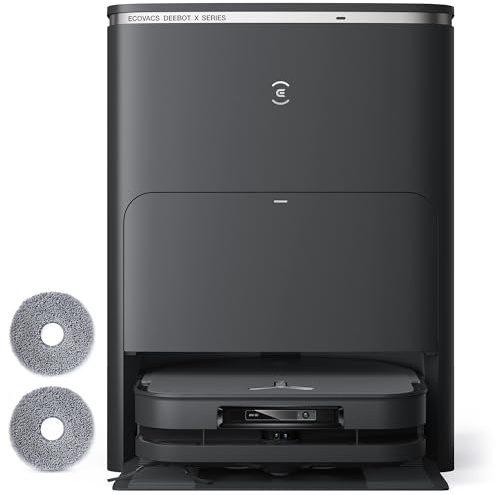 ECOVACS DEEBOT X5 PRO Omni, Saug- und Wischroboter, 12800 Pa, Anti-Verhedderung, TruEdge™ Adaptive Randreinigung, Wischen mit warmem Wasser bei 70 °C, intelligente AINA 2.0-Navigation