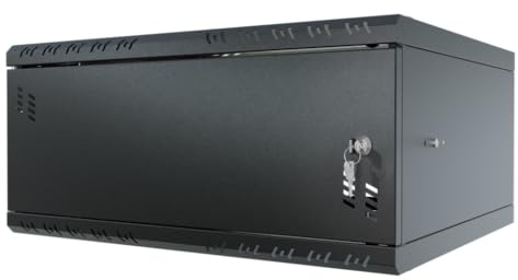 Stalflex Standard 4U 450 mm 19 tum rackskåp - kraftigt stål - rack och skåp för nätverksutrustning, rackskåp, kompatibel med hyllplan - metalldörr
