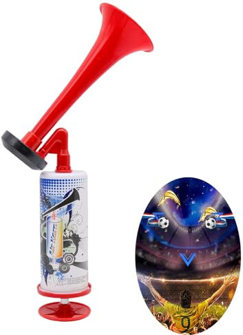 2PCS Cornes de Brume,Mini Pompe à Main Air Corne,Corne de Brume Klaxon Sportif,Son Fort Corne de Sports portative avec Pompe à Air,pour Stade événements Sportifs Football Rugby