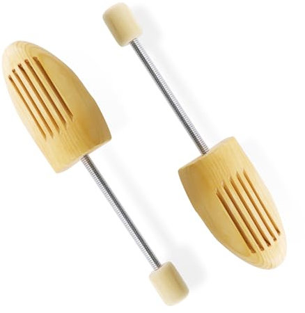 BEASAFY Embauchoirs Chaussures, Bois Naturel Elargisseur Chaussure, Embauchoir Chaussures Homme, Étire-Chaussures avec Ressort Spirale, Unisexe, pour à Toutes Les Chaussures (34-48