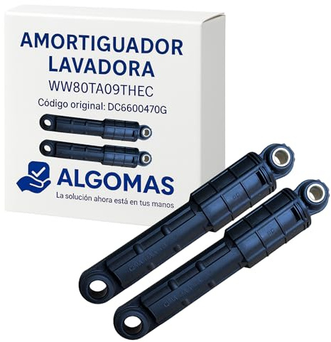 ALGOMAS® Amortiguadores Lavadora DC66-00470G – Pack 2 Piezas – Reduce Vibraciones y Ruido – Compatibles con Modelo WW80TA049THEC – Fácil Instalación Hogar