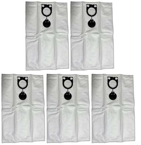 Eawfgtuw Bolsas de filtro para aspiradora NSG/NTS Series y HS/GS/AS FBV 20, 25, 35, 40, 50, 55, bolsa de polvo de doble capa, paquete de 5, capacidad de 55 L (paquete de 5)