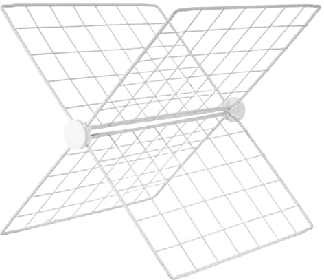 Ciieeo Divisore per Congelatore in Ferro Bianco Design a Traspirante, Scaffale Regolabile per Organizzazione Pratica di Bevande e Alimenti Freezer