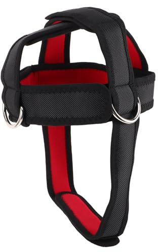 GALPADA Arnés de Entrenamiento de Fuerza para Cuello con Correa Ajustable y Gorra Cómoda, Equipo Portátil para Fitness y Gimnasio, Mejora Postura y Fortalece Músculos Cervicales