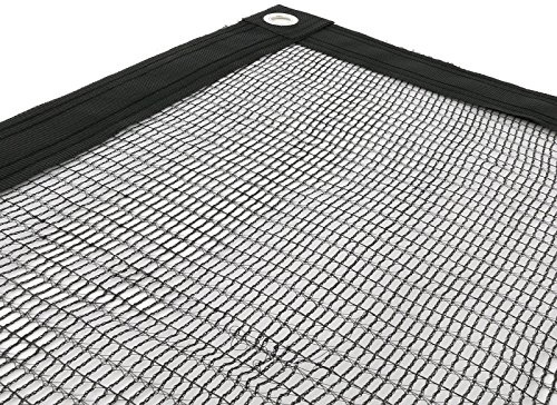 Provence Outillage Netsportique-Red de protección para Piscina, 6 x 12,5 m, Color Negro