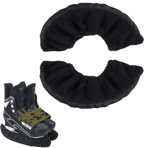 ZKGYUS 1 Paar Kufenschoner Schlittschuhe, Eishockey elastische Kufenstrümpfe für Eishockey & Schlittschuhe,Schlittschuh Soakers für Damen Herren, Schlittschuh Kufenschutz Zubehör, L