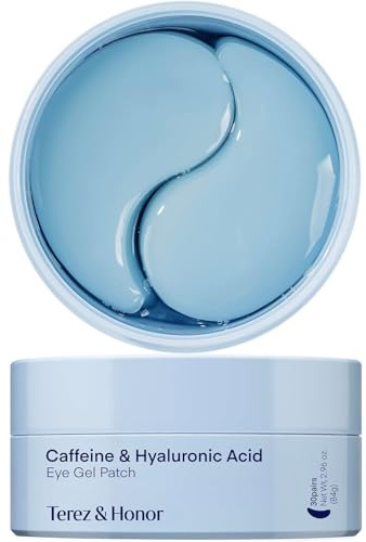 Under Eye Patches for Dark Circles: Puffiness & Eye Bag Treatment Gel Mask with Caffeine Hyaluronic Acid Niacinamide - Undereye Brightening Hydrating Anti-Wrinkle & Cooling - Korean Skincare, 30 Pairs