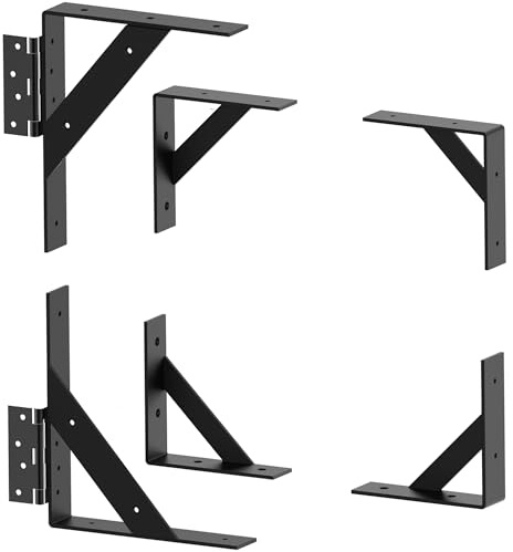 [Heavy Duty]Sdstone Anti Sag Gate Kit, Gate Corner Brace Bracket, Adjustable gate Hardware kit for Wooden Fence Gate,Driveway Gates,Corral Gates
