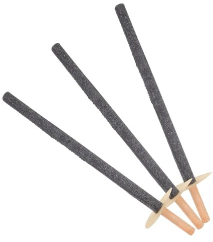 HANABASS 3 Torce Da Giardino Portatili in Legno Con Picchetto Per Decorazioni Da Giardino, Torce Da Esterno Per Patio E Cortile