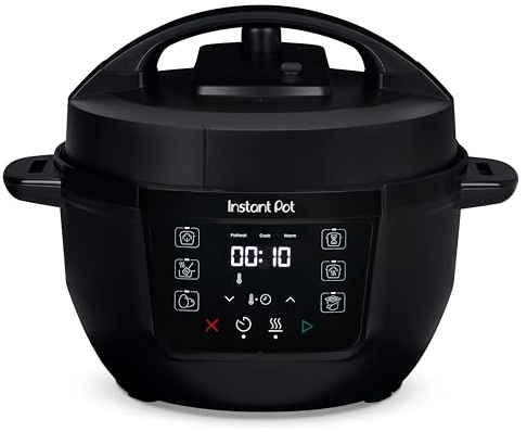 Instant Pot 3.8L Multicooker 7-in-1 Smart Cooker - Pressure Cooker, Slow Cooker, Steamer, Sauté, Yogurt Maker, Egg Cooker and Food Warmer, Stainless Steel Inner Pot, Black