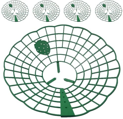 Anneome Soporte para Fresas de Plástico 5 Piezas para Jardín, Estructura para Plantas Trepadoras y Verduras, Soporte Ergonómico para Cultivo en Balcón y Exterior