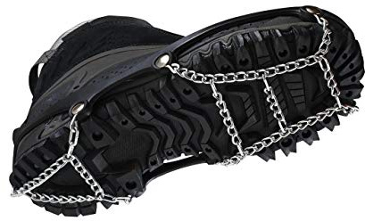 ICEtrekkers Shoe Chains (1 Pair), Medium (Men's 6.5-9/Women's 7.5-10), Black (6061)