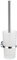 Smedbo K11424 Toilet Brush Wallmount, Polished Chrome HK333 Home Glass Container, Silver, 10.8 x 11 x 41 cm