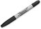 Sharpie 2-in-1-Marker mit doppelter Spitze, ultrafeine/feine Spitze, Schwarz