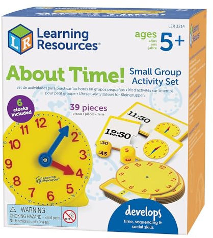 Learning Resources About Time! 6-teiliges Kleingruppen-Aktivitätsset