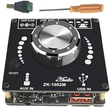 DollaTek 100W + 100W Bluetooth 5.0 Carte amplificateur Audio de Puissance ampli stéréo Amplificador Home cinéma AUX USB