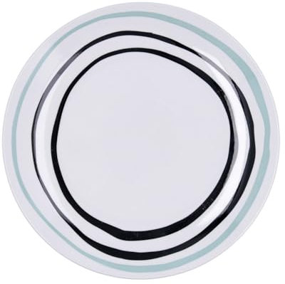 Bidasoa Zigzag Plato Llano Porcelana 26,5cm Porcelana Apto Microondas Apilable