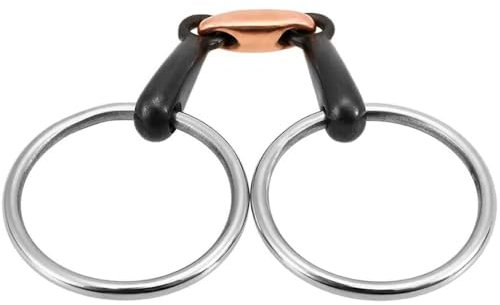 TopHomer Pferd Trensengebiss, 105mm Edelstahl Pferd Mund Gebiss Kupfer Mund Tack Trensengebiss für Stunden Training Rennen