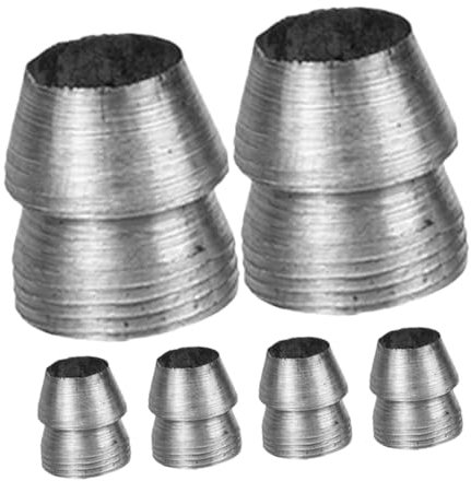 Kisangel 6 Piezas Herramientas De Jardinería Cuña De Metal para Martillo Cuña De Metal con Mango De Cuña Divisoria con Mango De Martillo Cuña De Cuña De Martillo Planchar Grey