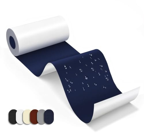 Skystuff Down Jacket Repair Patch, Self-Adhesive Nylon Fabric Repair Tape | 7.6x200CM Waterproof Fabric Tape Repair Patch For Sofa, Down Jacket,Tents, Sleeping Bags, Clothing, Puffer Coats,Navy