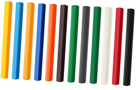 SM SunniMix 12x Underglaze Decorating Crayons Set Pottery Crayons Bright Colours Colored Crayon for Children Kids Doodling