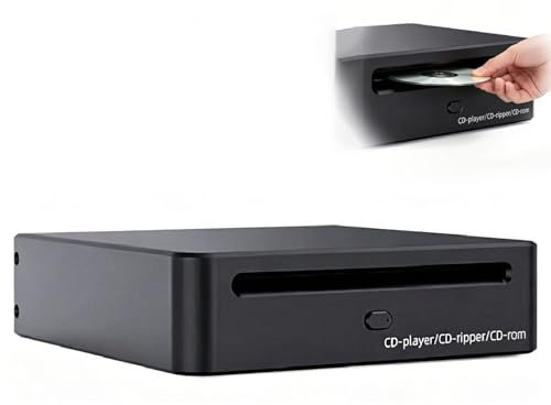 Ripper CD Portatile, Digitalizzatore Audio Per Sistemi Hi-Fi, Trascrizione Automatica Ad Alta Velocità In Dischi Lossless In Formato WAV, Unità Ottica Esterna Con Alloggiamento In Alluminio CNC