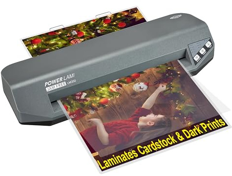 SINCHI 13 Commercial Laminator | 3–10 Mil, 4-Roller, 48s Warm-Up, 17s/Sheet, Heavy Duty No-Jam Design, Works with Cardstock & Dark Prints, Includes 10 Sheets, Ideal for Office, School & Business
