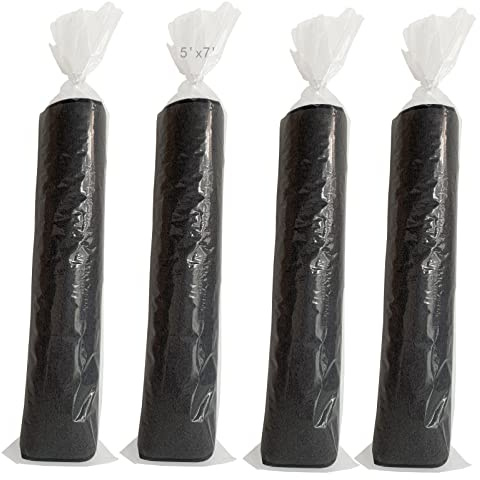 4 Pcs Rug Storage Bag With 10 Ties - Fits Up to 5'x7', 4.5 Mil Heavy Duty Clear Plastic Rolled Storage for Indoor Outdoor Carpet Shipping, Packing, Moving - No Vent Holes