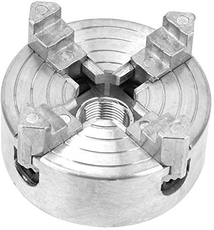 Mandrino per Tornio in Metallo, Mandrino per Tornio a 4 Griffe, Mandrino per Tornio in Metallo, Mandrino per Tornio Z011A Forte e Durevole per Mini Tornio in Metallo Laboratorio