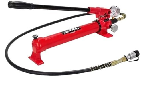 Pompa Manuale Idraulica CP-700 Con Manometro Pompa Idraulica Portatile Ad Alta Pressione Pompa Manuale Da 700 Kg/cm² 900 CC