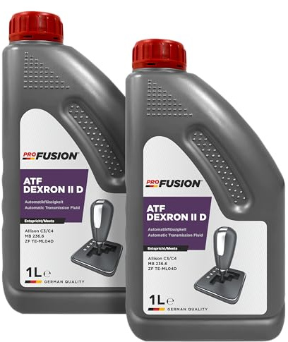 ProFusion Aceite ATF Dexron III H – Lubricante para Transmisiones Automáticas y Dirección Asistida – Dexron 3 con PAO – Pack de 2 x 1L = 2L