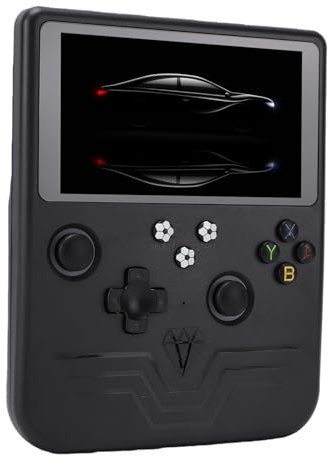 VBESTLIFE Console di Gioco Portatile retrò, Schermo da 6 Pollici con Batteria da 6000 MAh e Scheda di Memoria da 128 GB, per Giochi Classici e Giochi Portatili (BLACK)