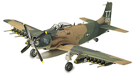 Tamiya 61073 1/48 Douglas A-1J Skyraider USAF Plastic Model Airplane Kit