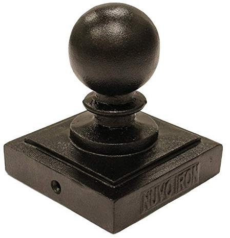 Nuvo Iron Ball Post Cap, 3 1/2 x 3 1/2