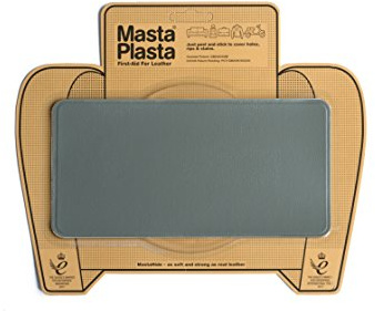 Leather Repair Patch Self Adhesive for Sofa, Car Seat – Grey 20×10cm | The original all‑in‑one leather repair kit by MastaPlasta – upholstery‑quality, made in the UK; no tools needed