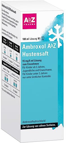 Ambroxol AbZ Hustensaft: Wirkt schleimlösend und erleichtert das Abhusten bei akuten und chronischen Atemwegserkrankungen, 100 ml Hustensaft