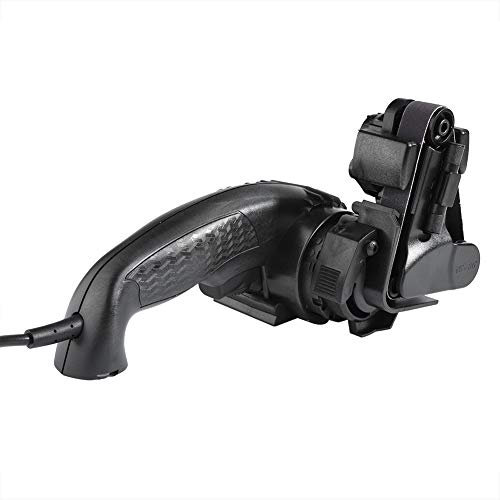 Afilador de cuchillos multifunción negro, Afilador de cuchillos eléctrico automático ajustable, afilador con las bandas de lijado flexibles de 3/4 x 12 pulgadas