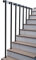 Handläufe für Innen treppen Haltegriff aus schwarzem Metall Industriegeländer für Rohrwandmontage Eisenbaluster