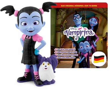 tonies Hörfiguren für Toniebox, Vampirina – Das ist ja zum Flattern & DREI weitere Geschichten, Hörspiel für Kinder ab 3 Jahren, Spielzeit ca. 61 Minuten
