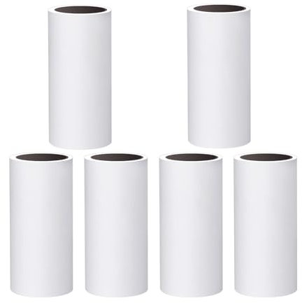 Oiamker Fusselrolle Ersatzrolle 6 Rollen, Extra Klebrige Fusselrolle Kleidung, Fusselroller für Kleidung, Haare, Katzenhaare, Hundehaare, 60 Blatt/Rollen