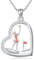 JERWLI Golf Halskette 925 Sterling Silber Golf Sport Anhänger Schmuck Geschenke für Frauen Golf Liebhaber